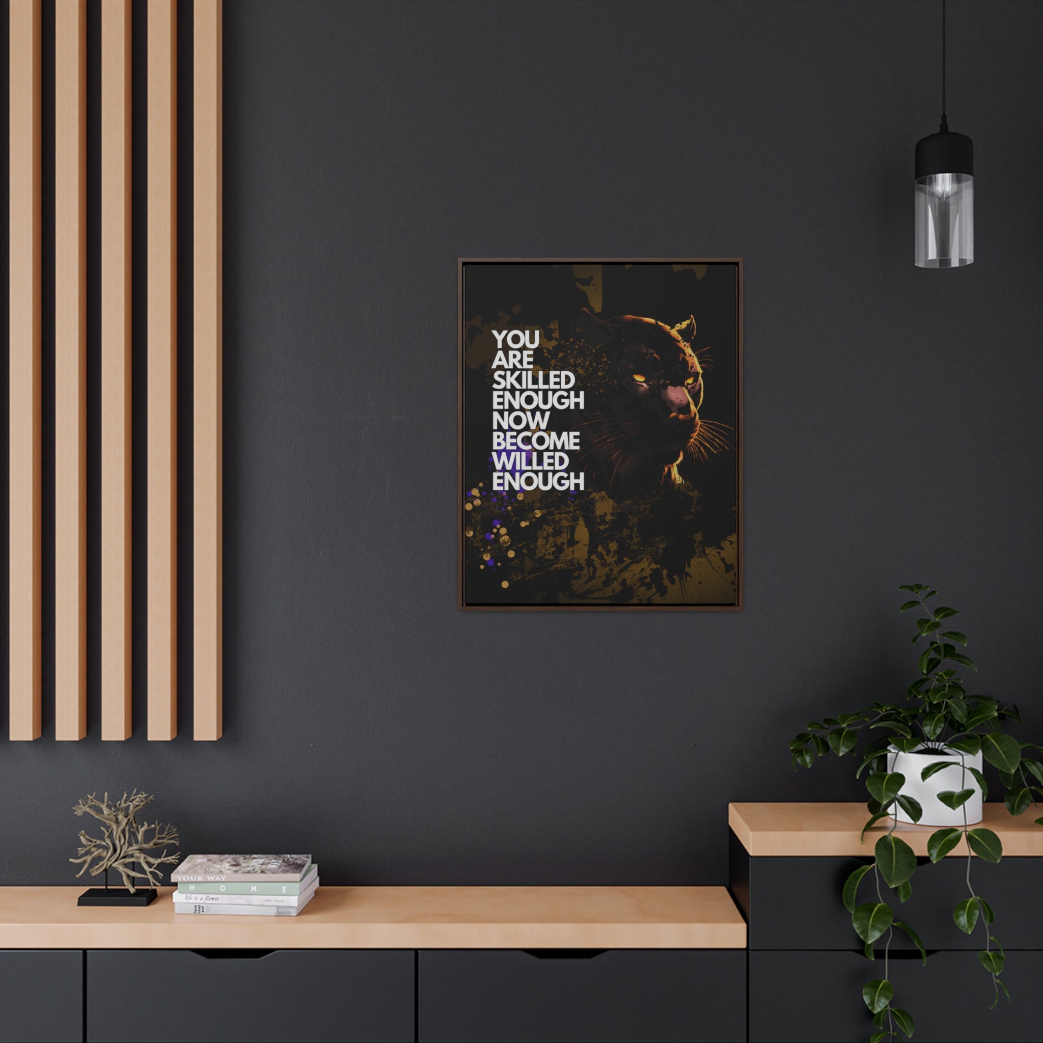 WILLED Motive - Canvas with Vertical Frame