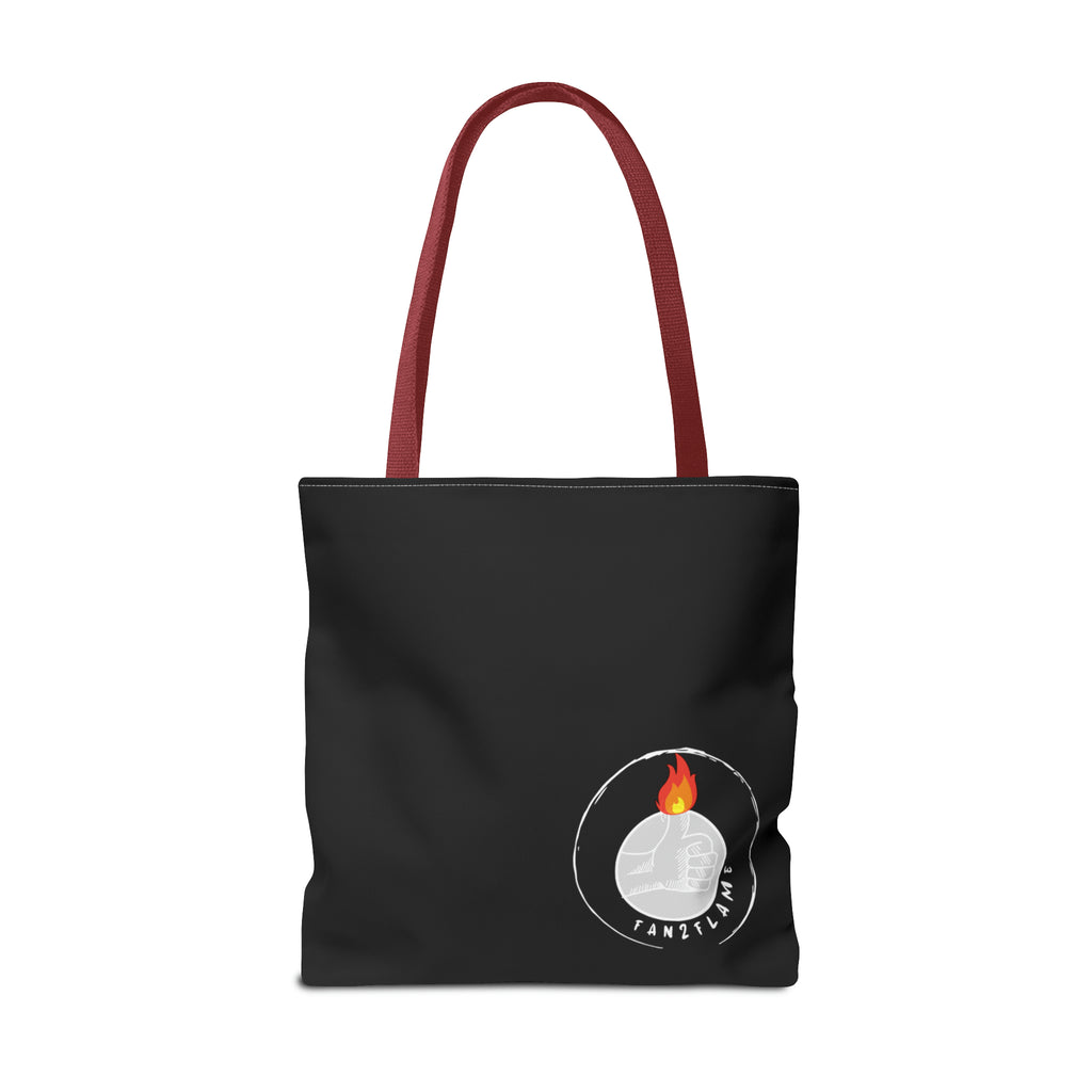 Fan2Flame Black - Tote Bag (AOP)