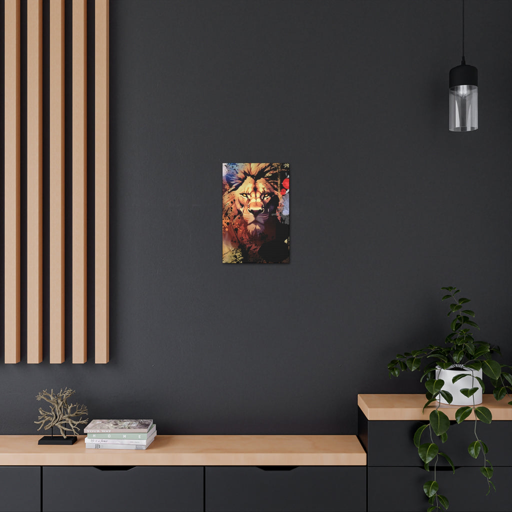 Drip Lion Inferno Motif - Canvas