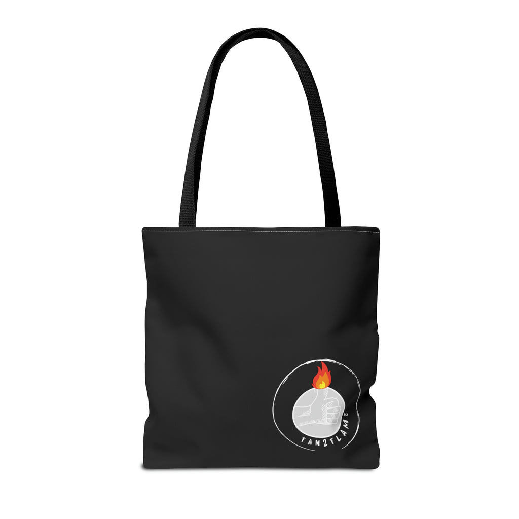 Fan2Flame Black - Tote Bag (AOP)