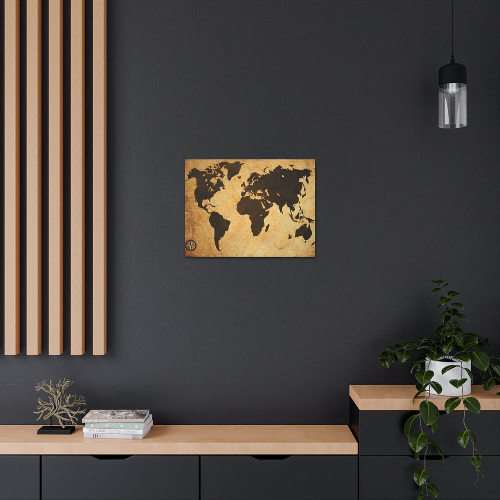 World Map  Espresso Coffee Course - Canvas