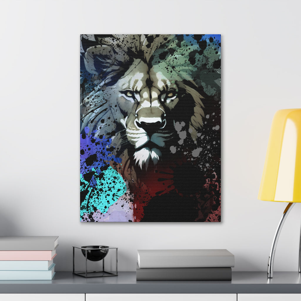Drip Lion Froze Motif - Canvas