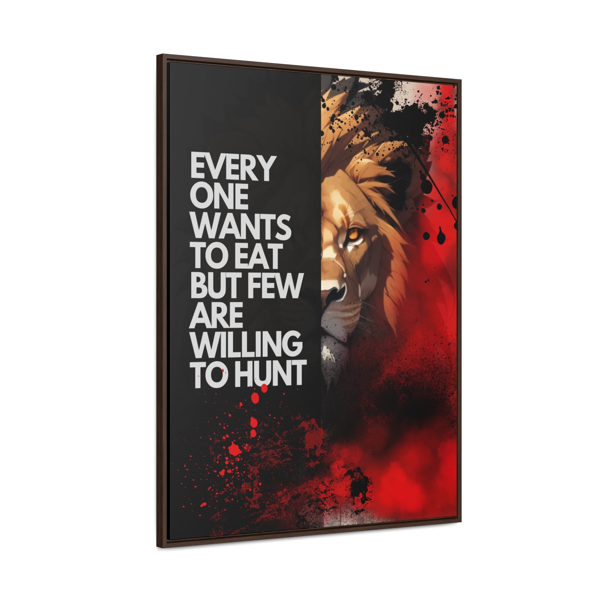 HUNT Motive - Canvas with Vertical Frame