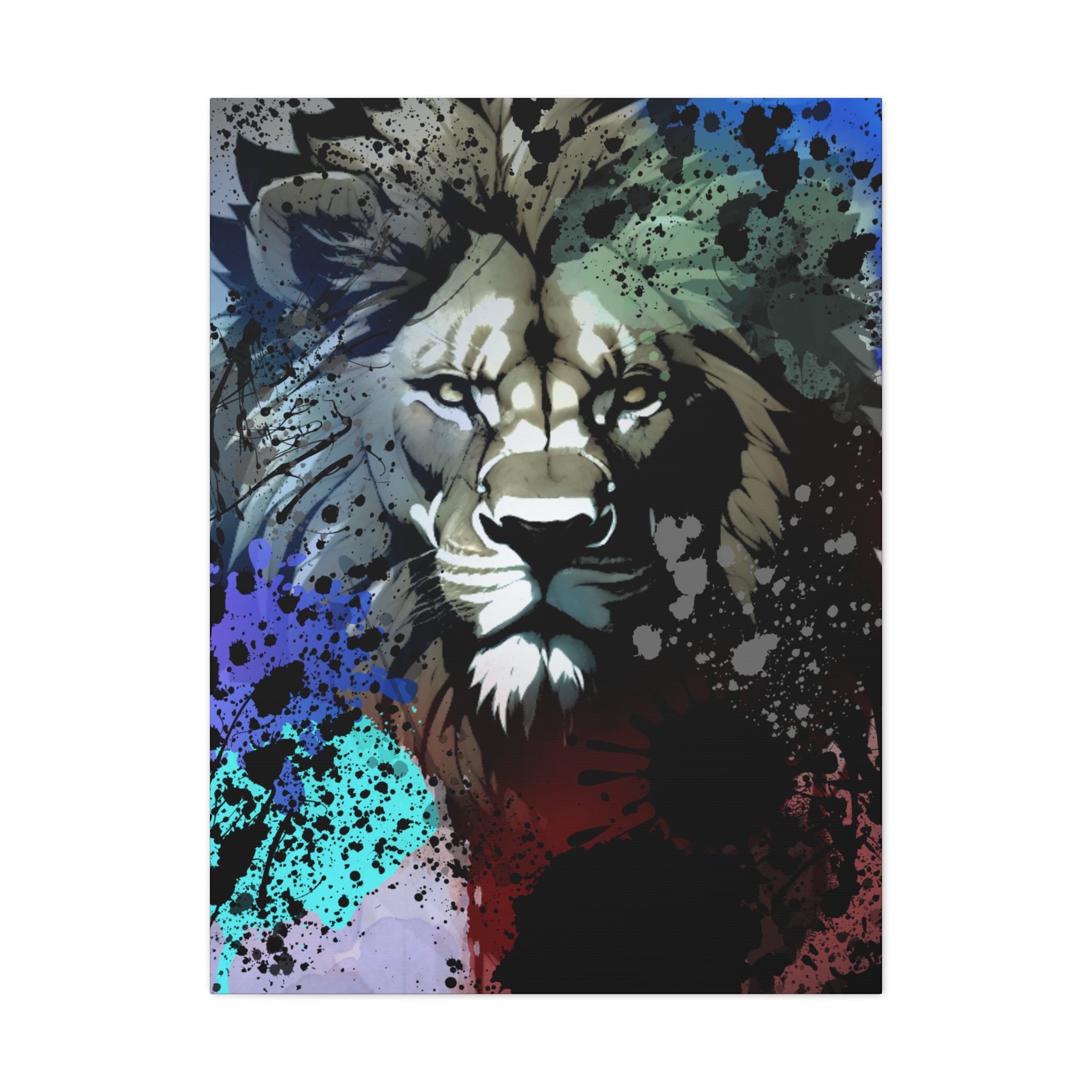 Drip Lion Froze Motif - Canvas