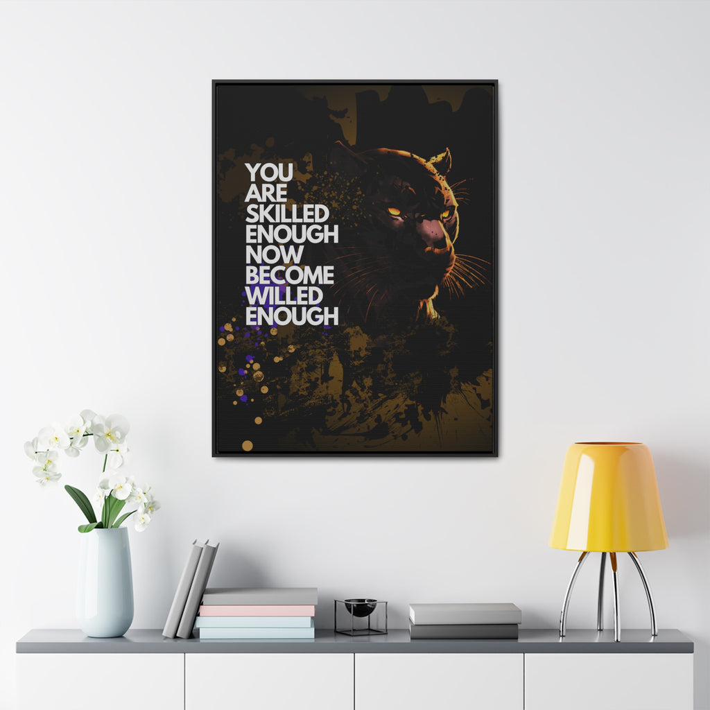 WILLED Motive - Canvas with Vertical Frame