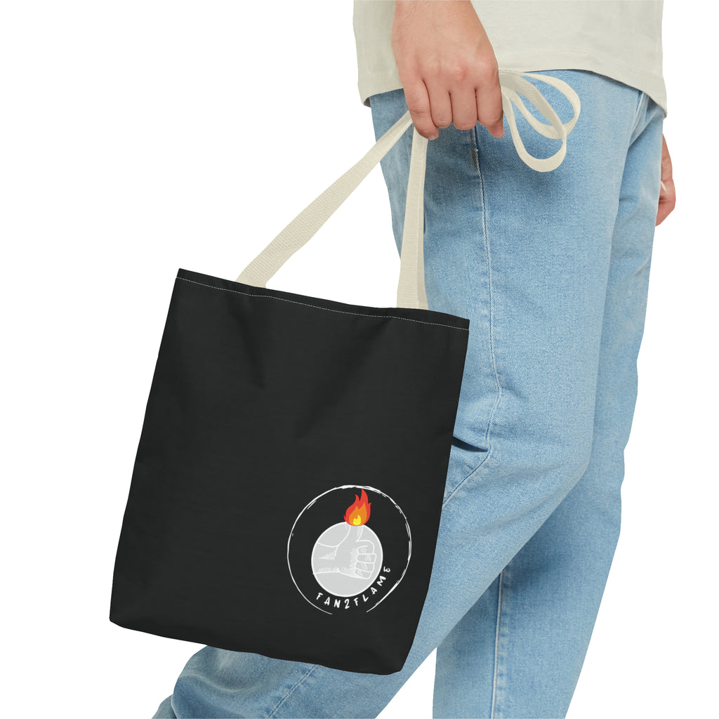 Fan2Flame Black - Tote Bag (AOP)