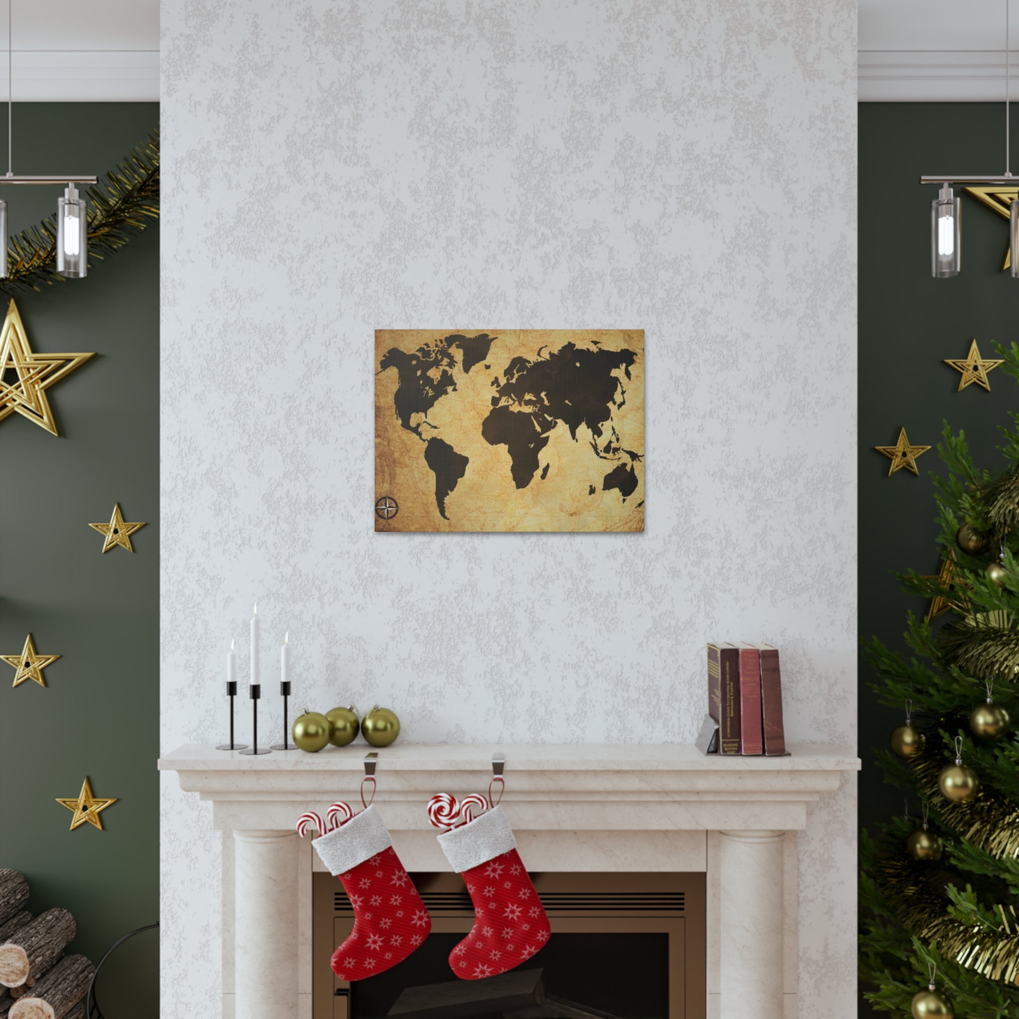 World Map  Espresso Coffee Course - Canvas