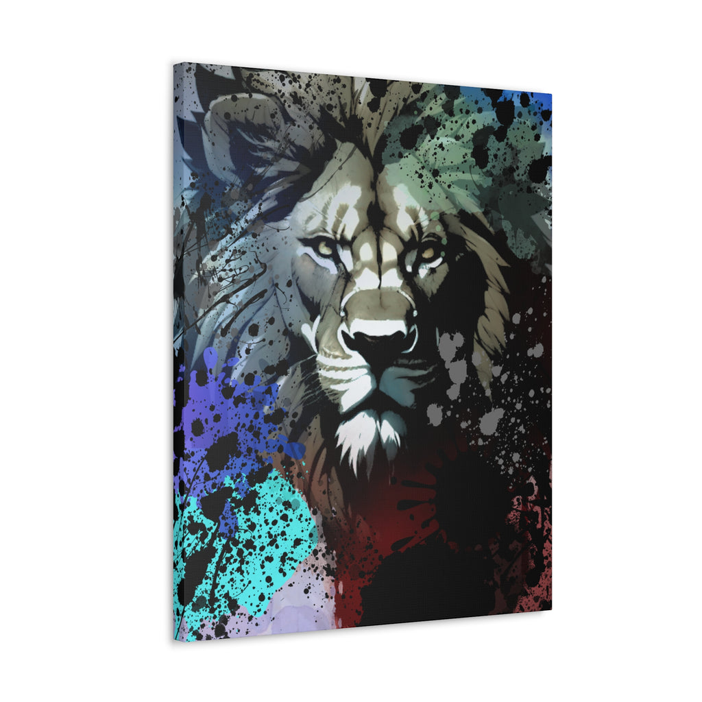 Drip Lion Froze Motif - Canvas