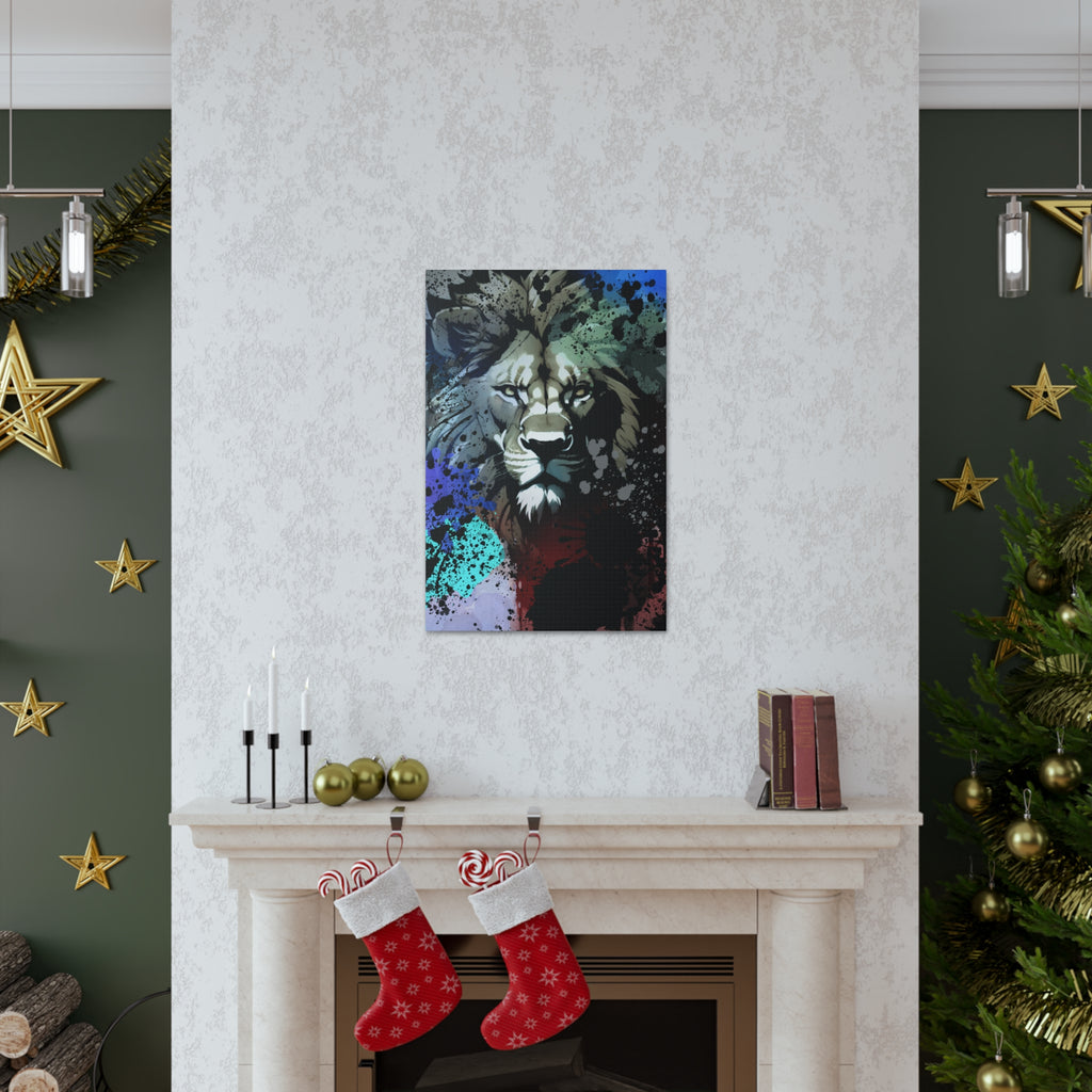 Drip Lion Froze Motif - Canvas