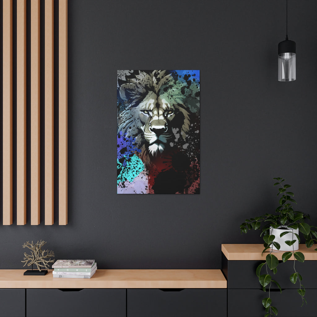 Drip Lion Froze Motif - Canvas