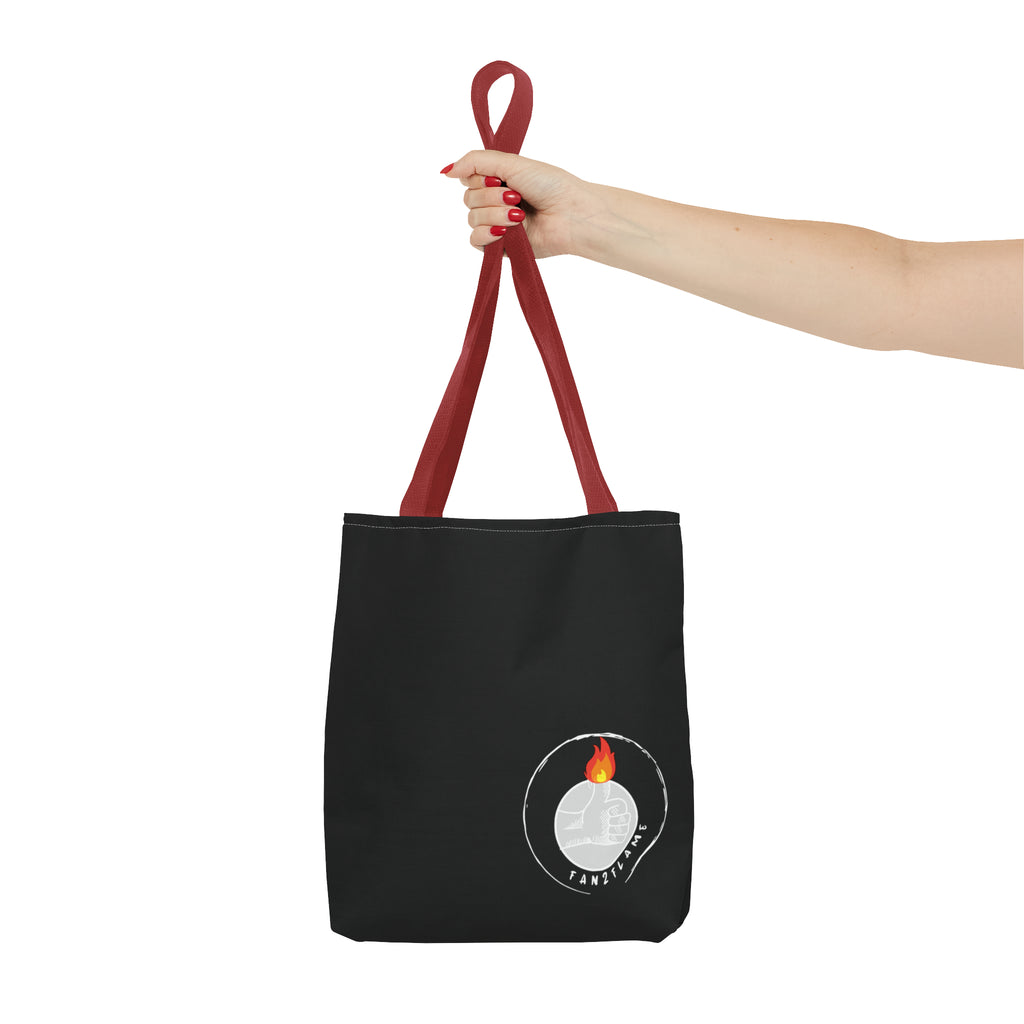 Fan2Flame Black - Tote Bag (AOP)