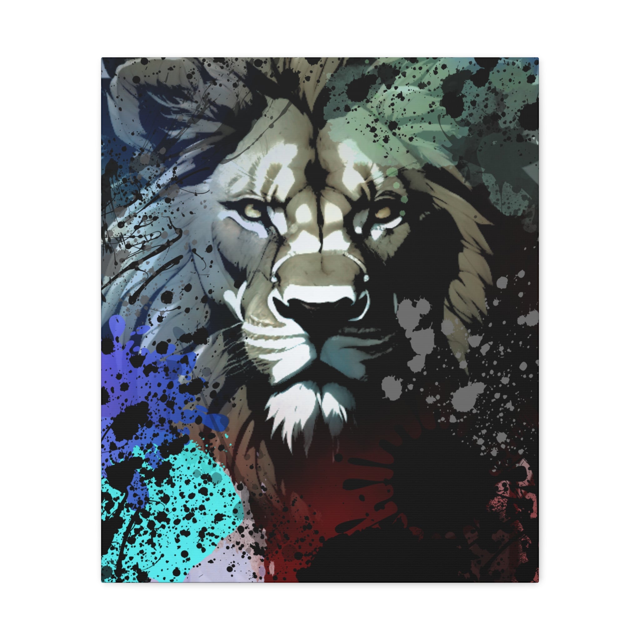Drip Lion Froze Motif - Canvas
