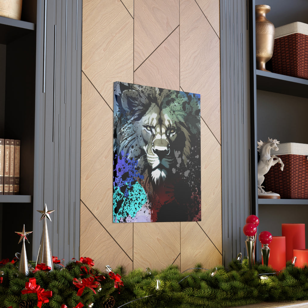 Drip Lion Froze Motif - Canvas