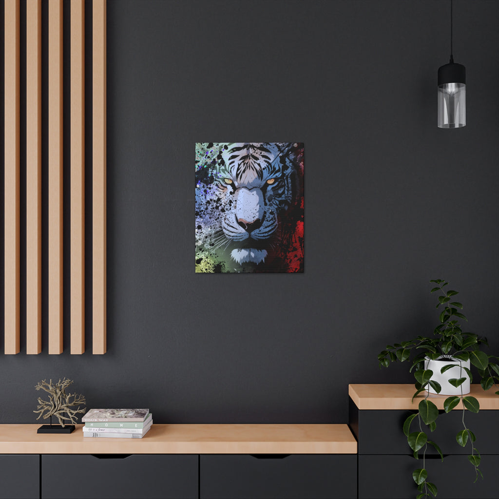 Drip Tiger Breath Motif - Canvas