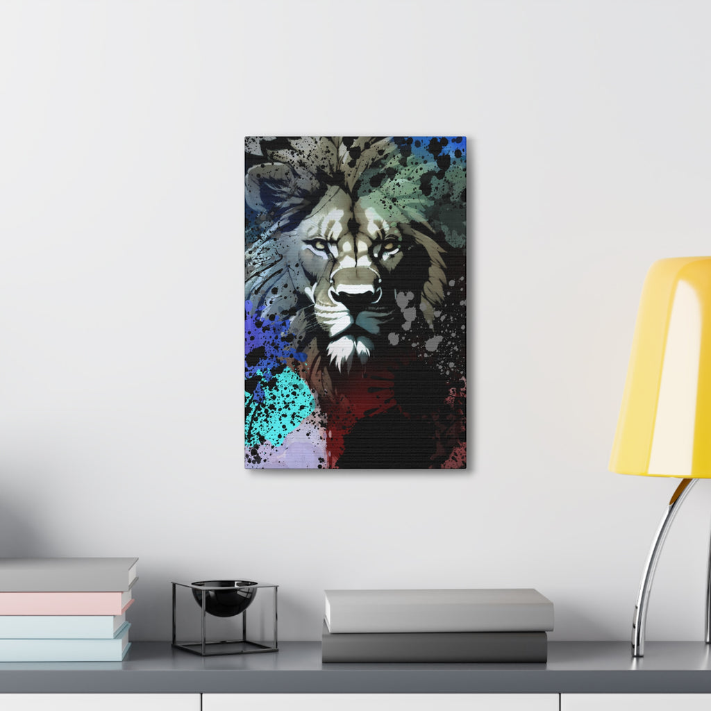 Drip Lion Froze Motif - Canvas