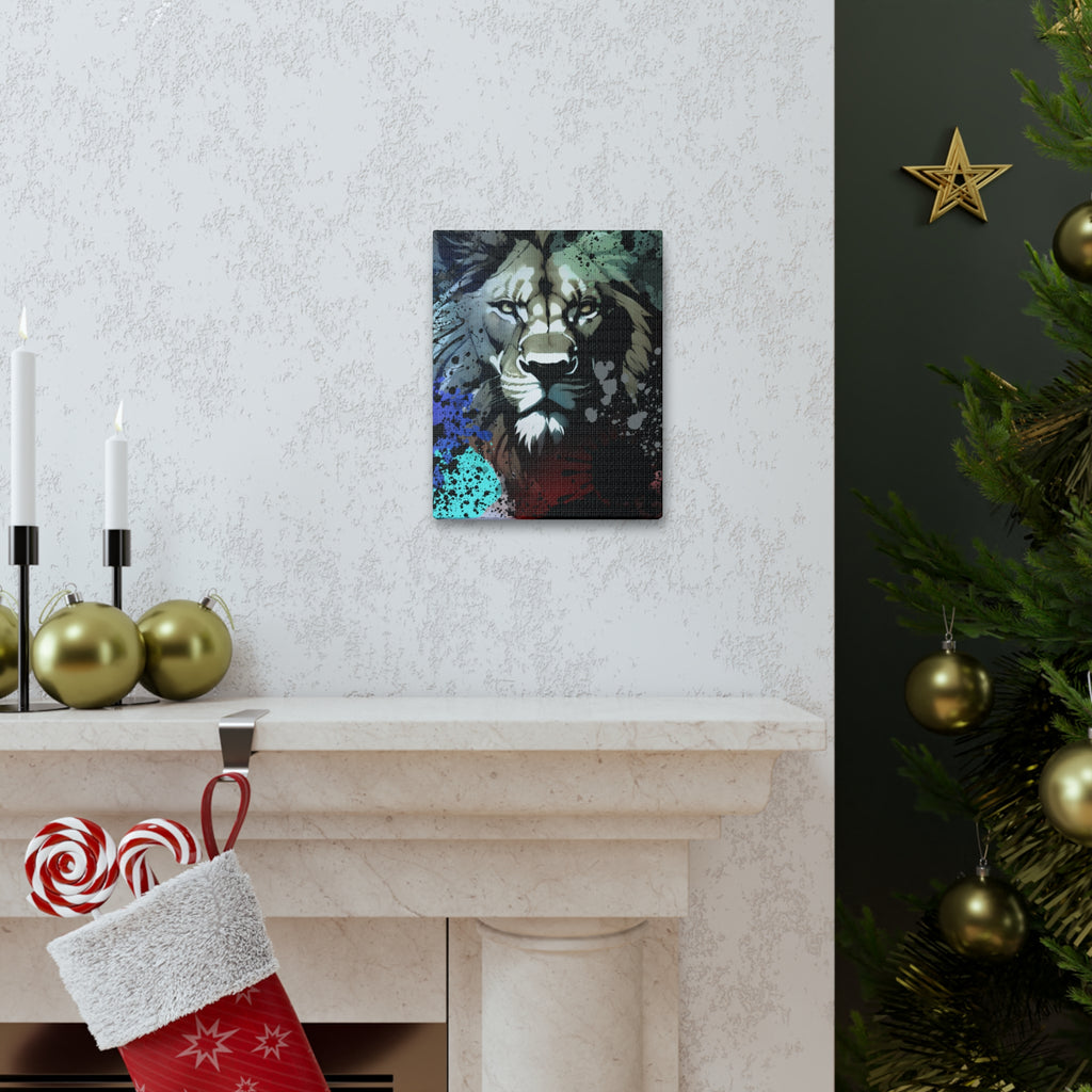Drip Lion Froze Motif - Canvas
