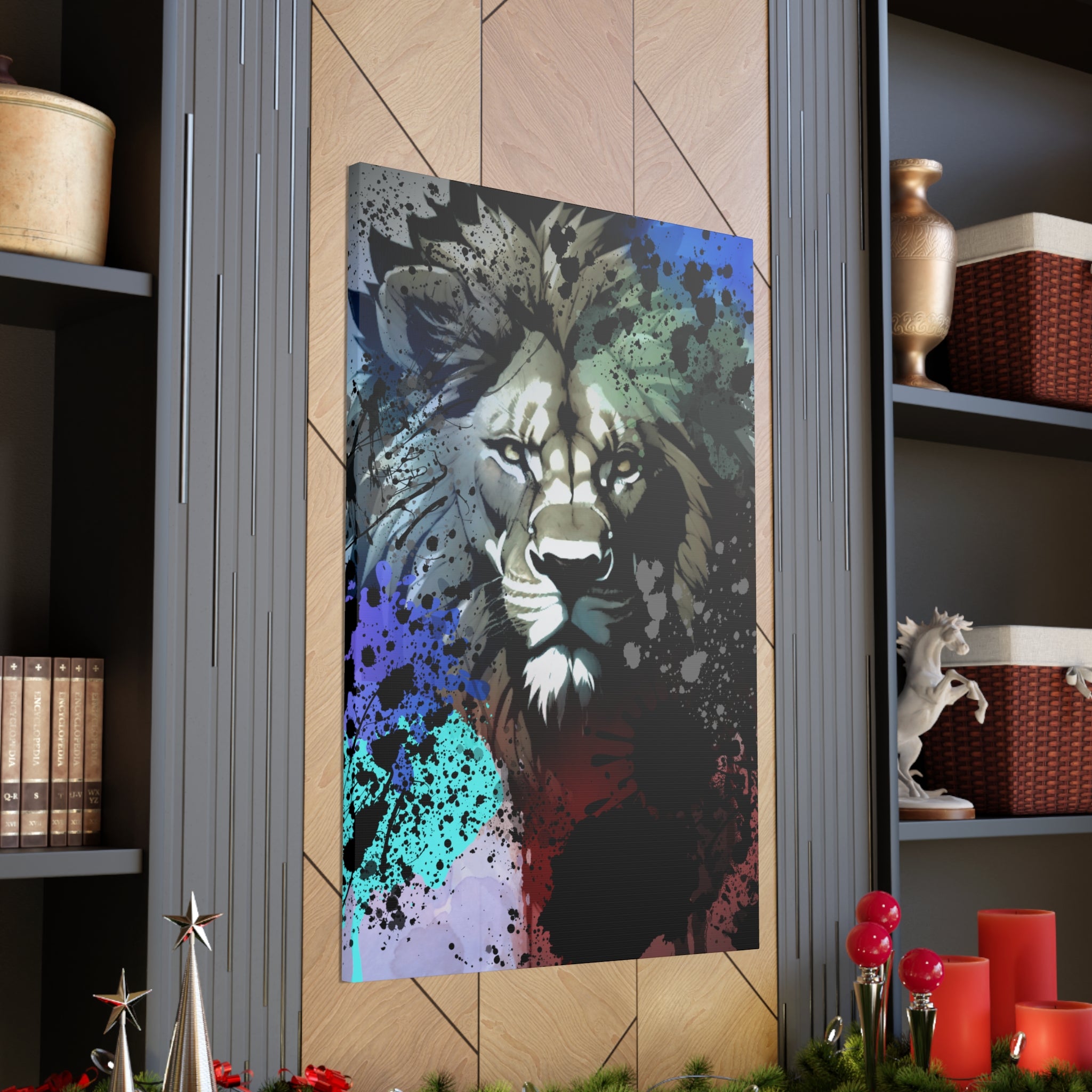 Drip Lion Froze Motif - Canvas
