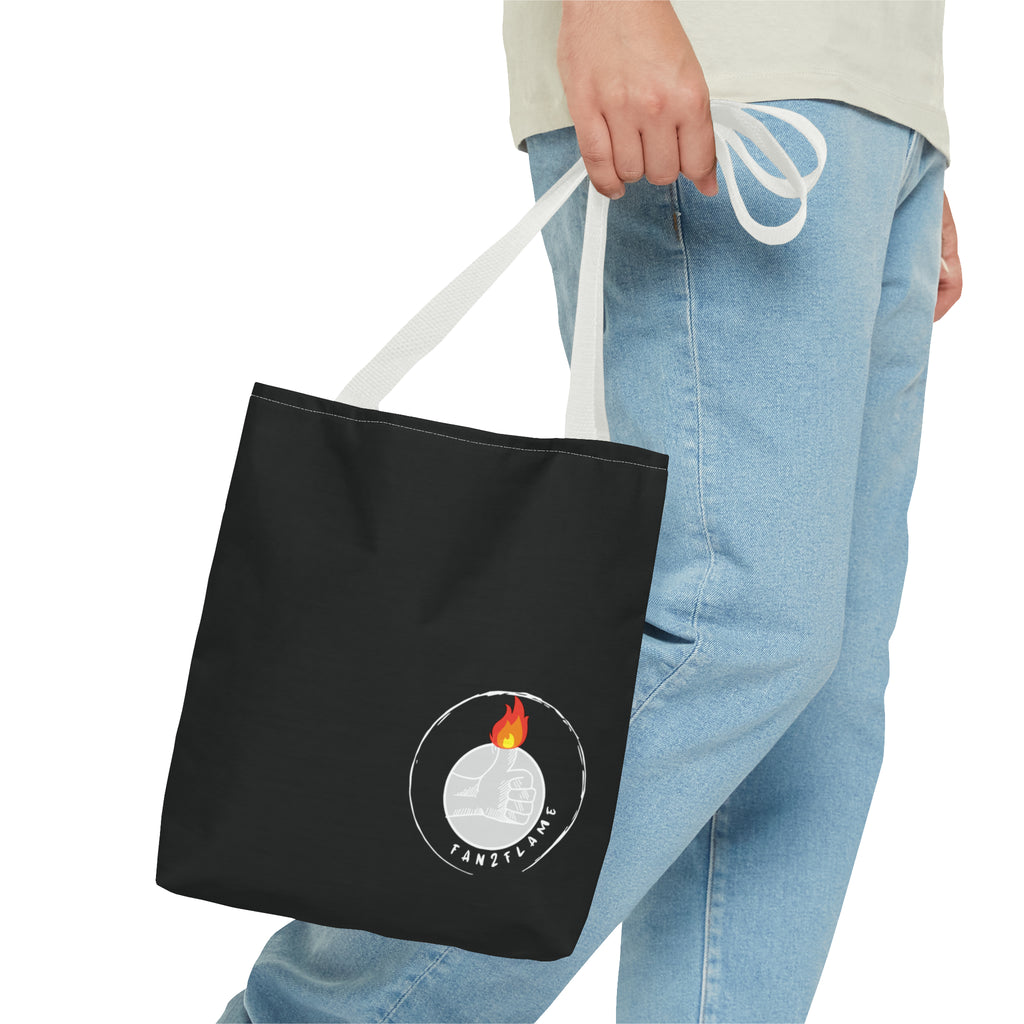Fan2Flame Black - Tote Bag (AOP)