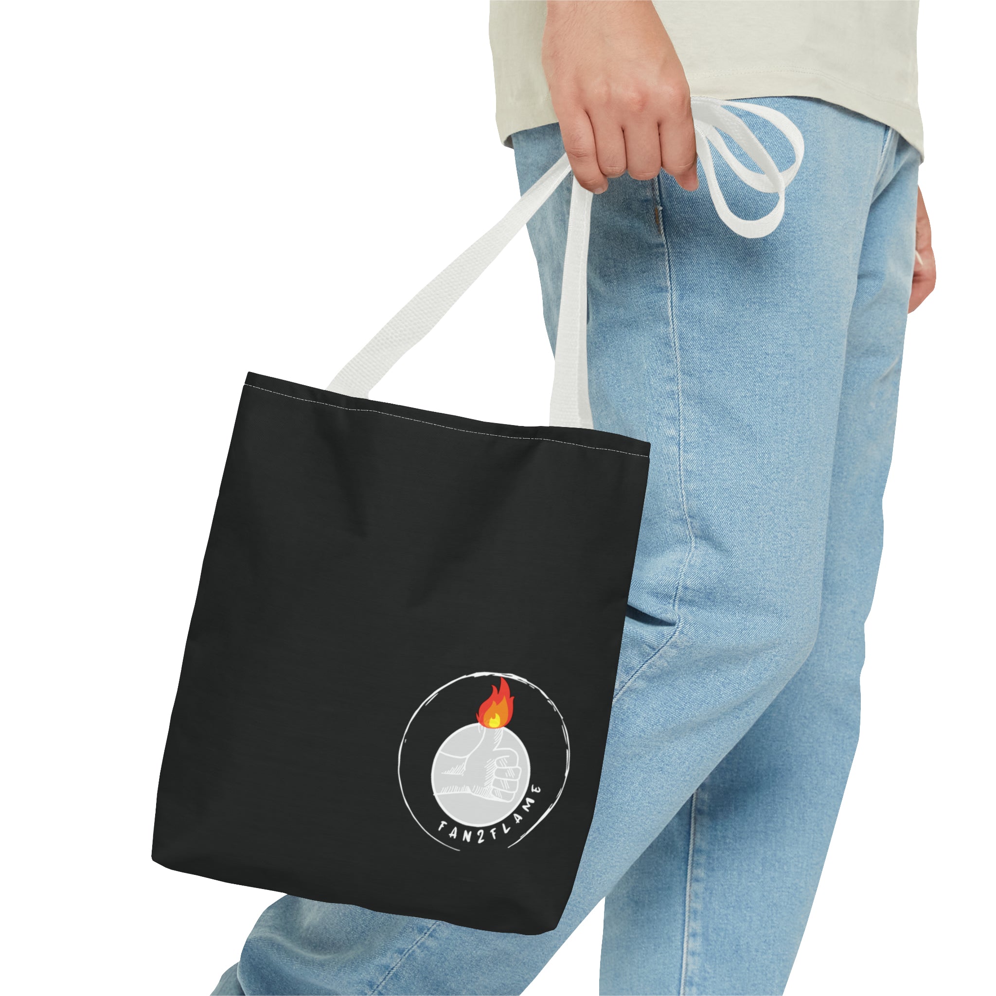 Fan2Flame Black - Tote Bag (AOP)