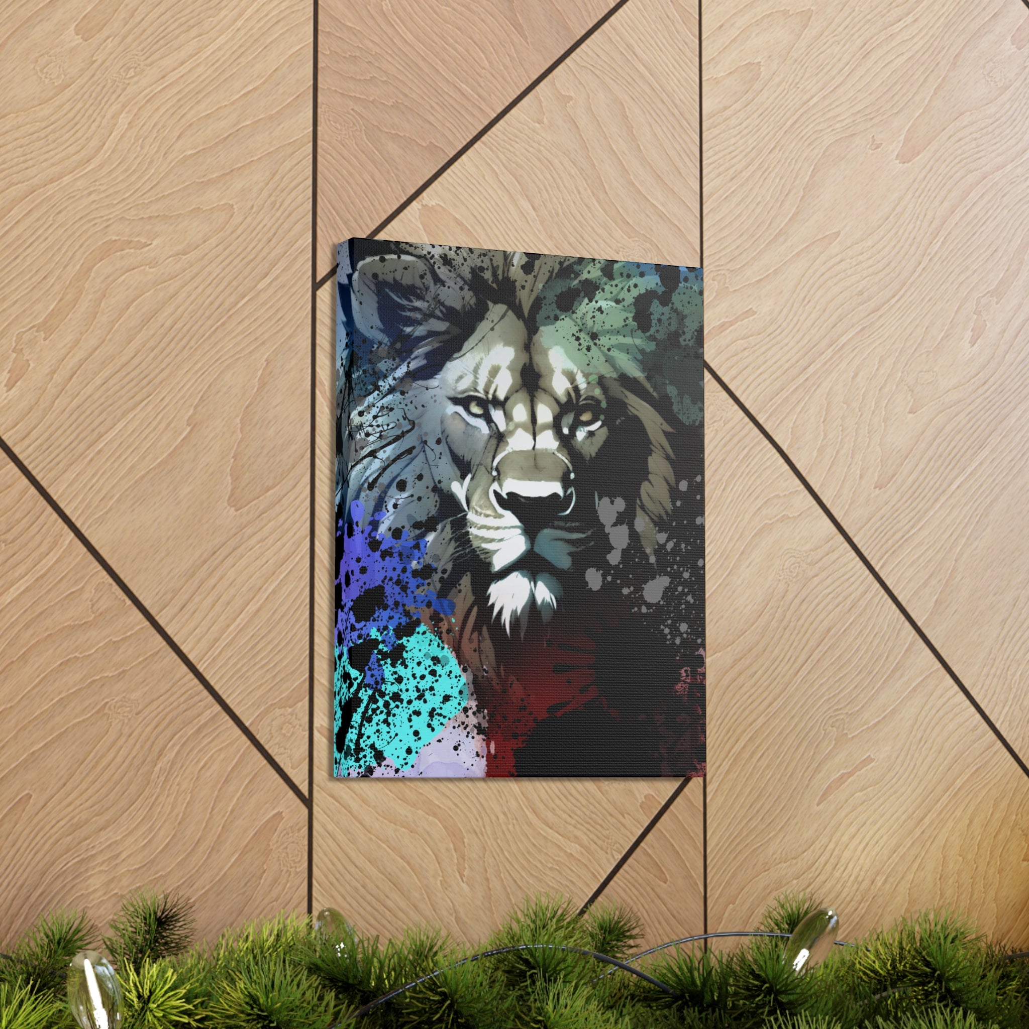 Drip Lion Froze Motif - Canvas