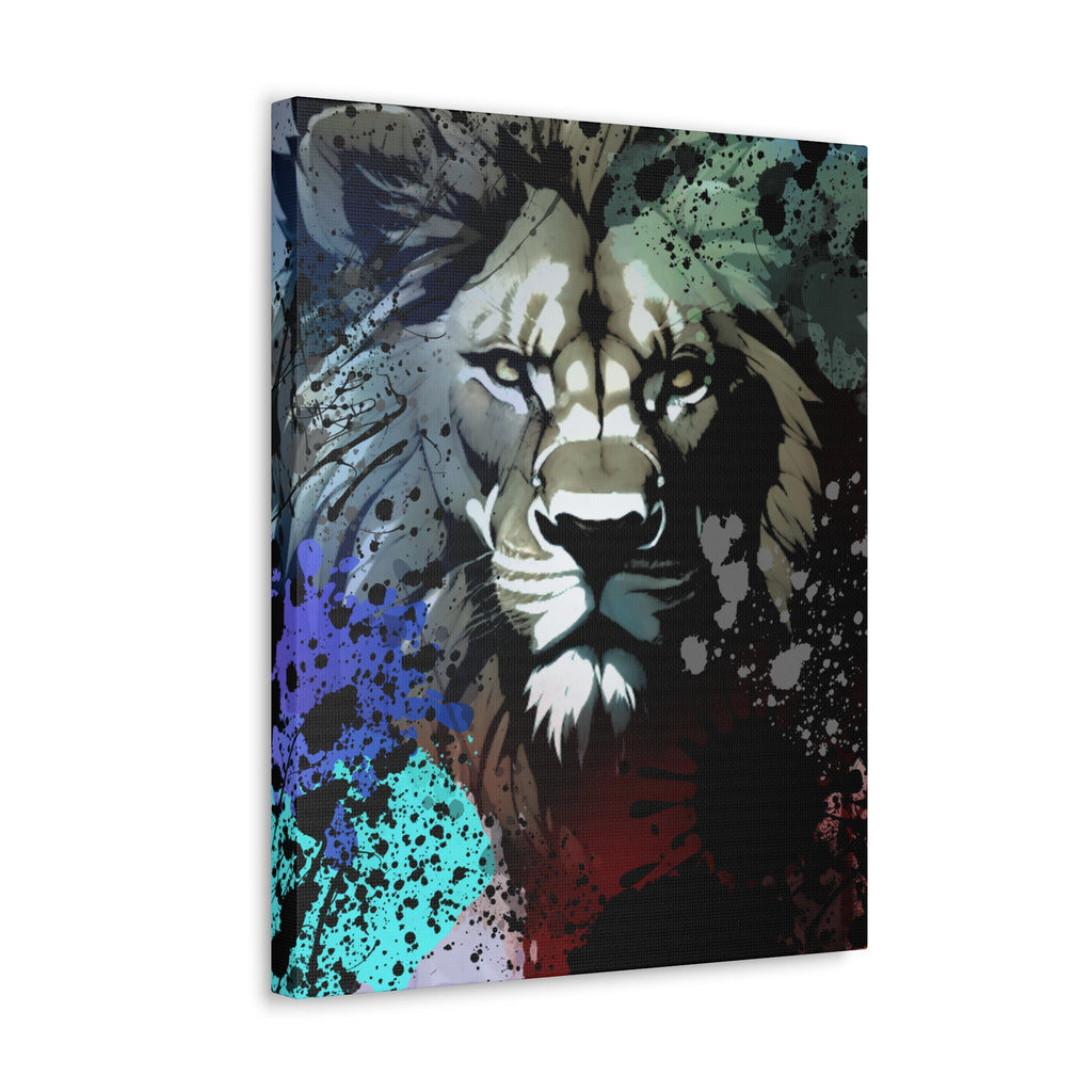 Drip Lion Froze Motif - Canvas