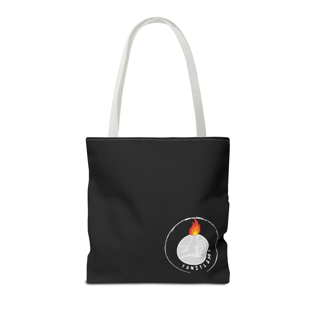 Fan2Flame Black - Tote Bag (AOP)