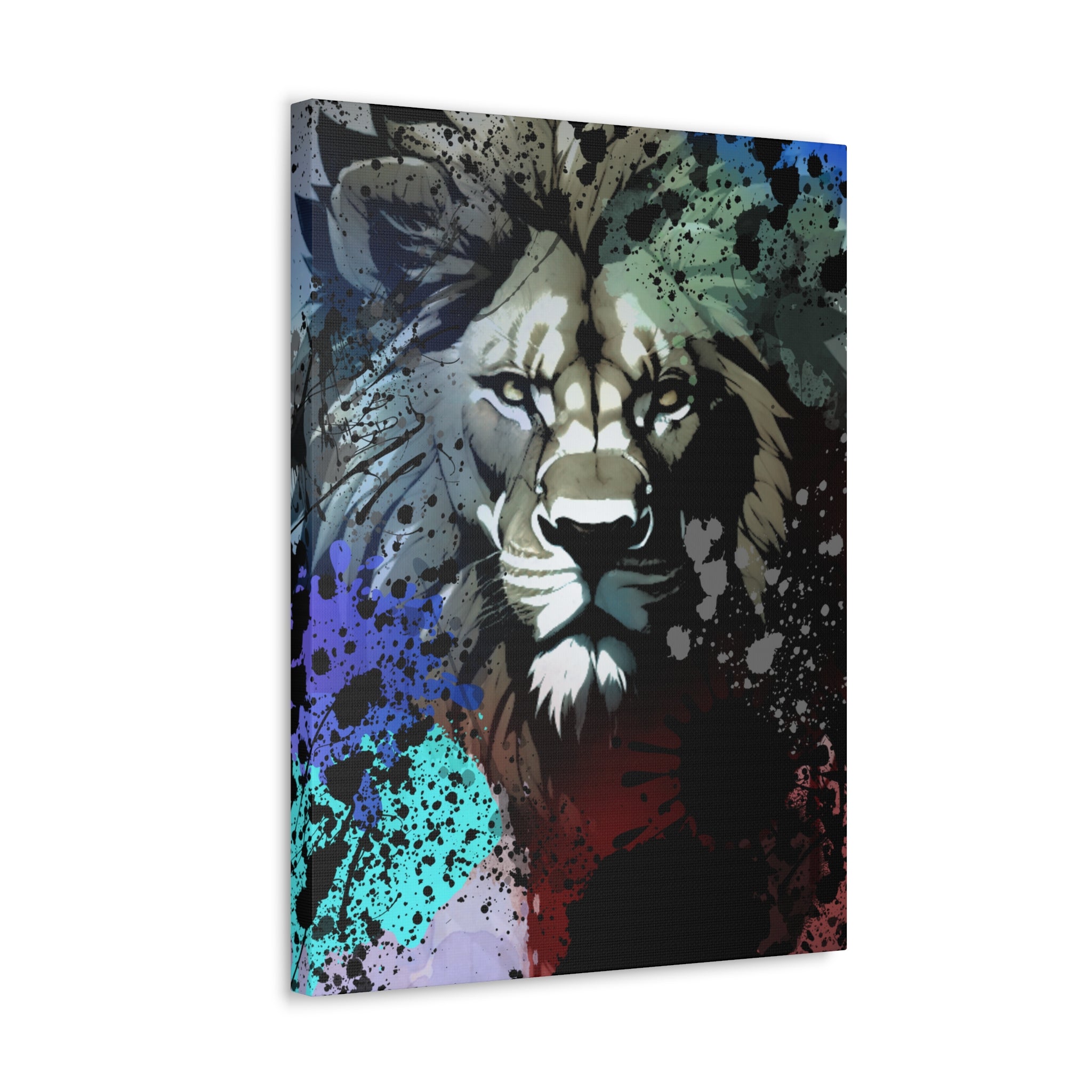 Drip Lion Froze Motif - Canvas