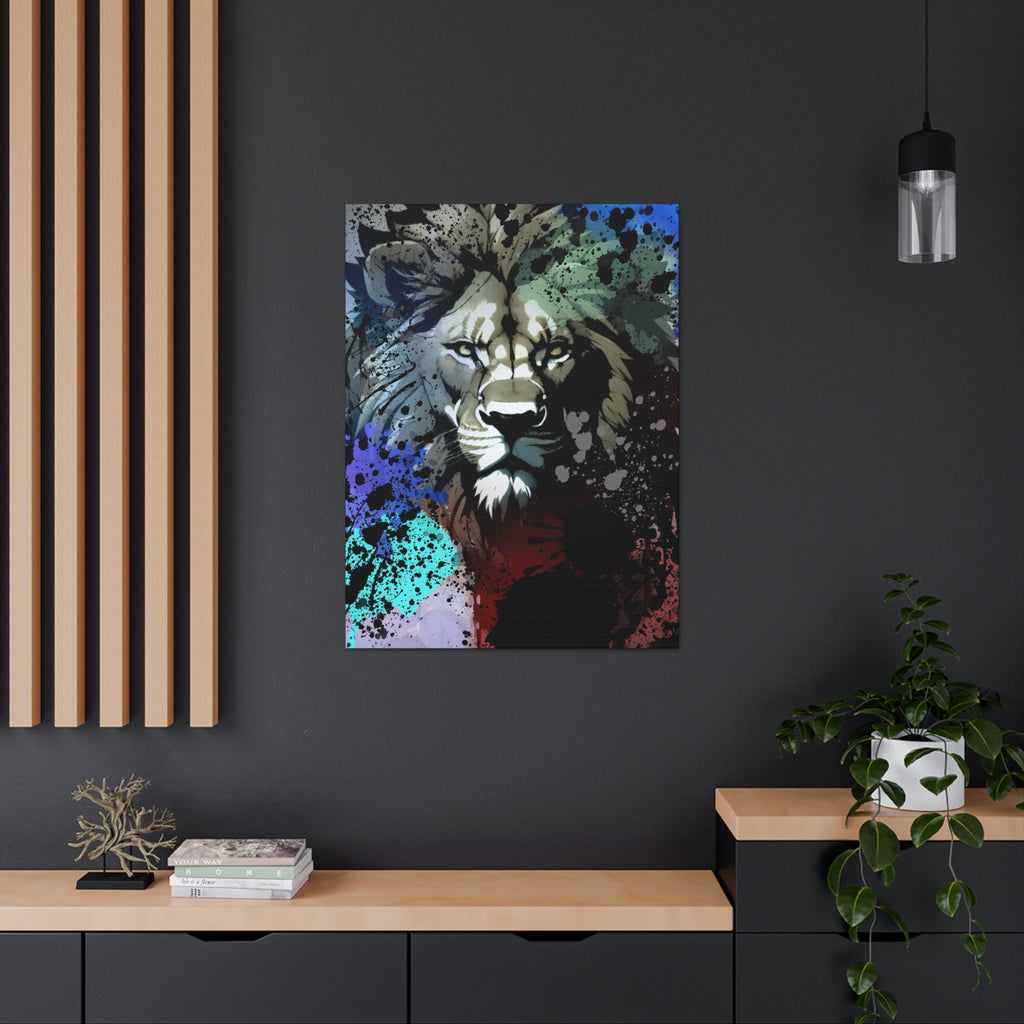 Drip Lion Froze Motif - Canvas