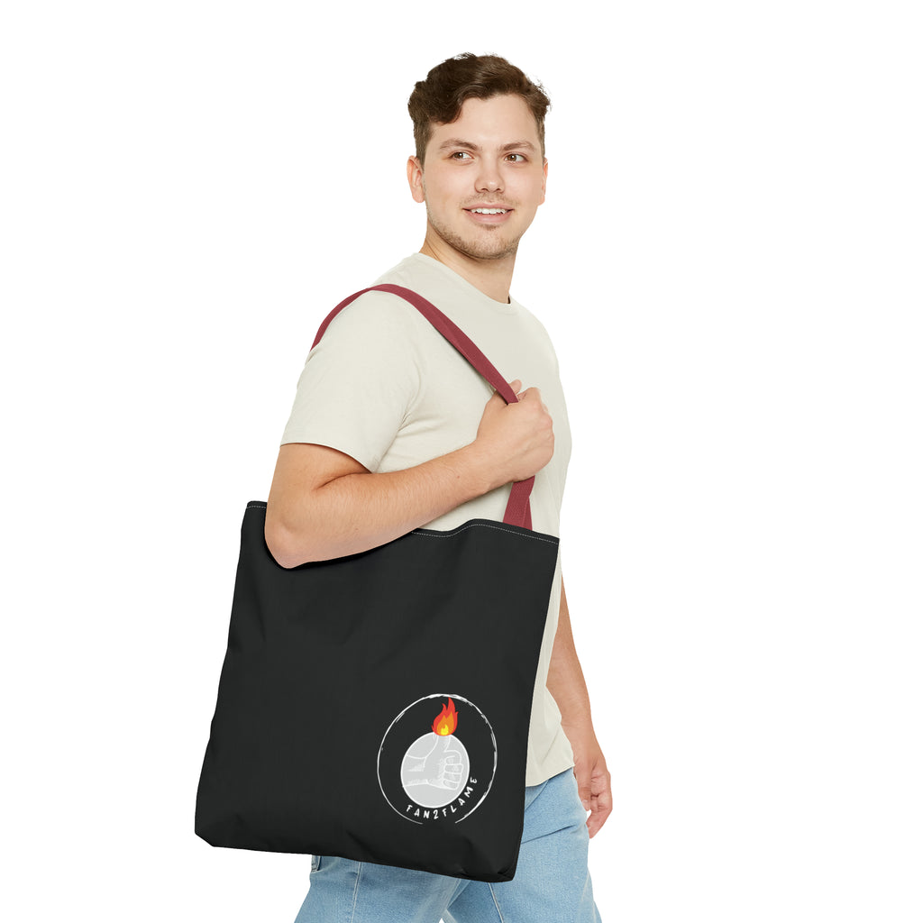 Fan2Flame Black - Tote Bag (AOP)