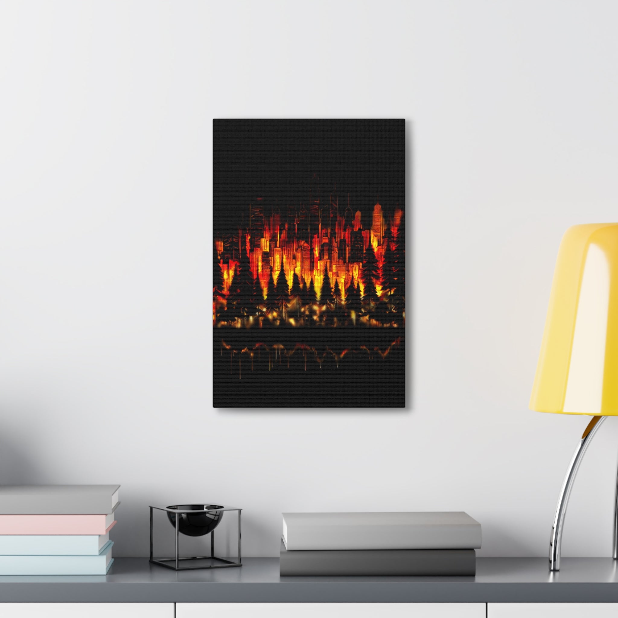 Night Light Life Landscape - Canvas