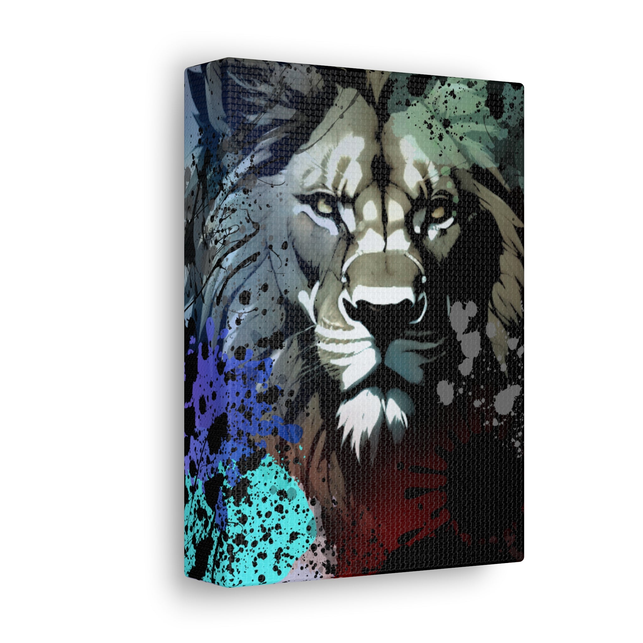 Drip Lion Froze Motif - Canvas