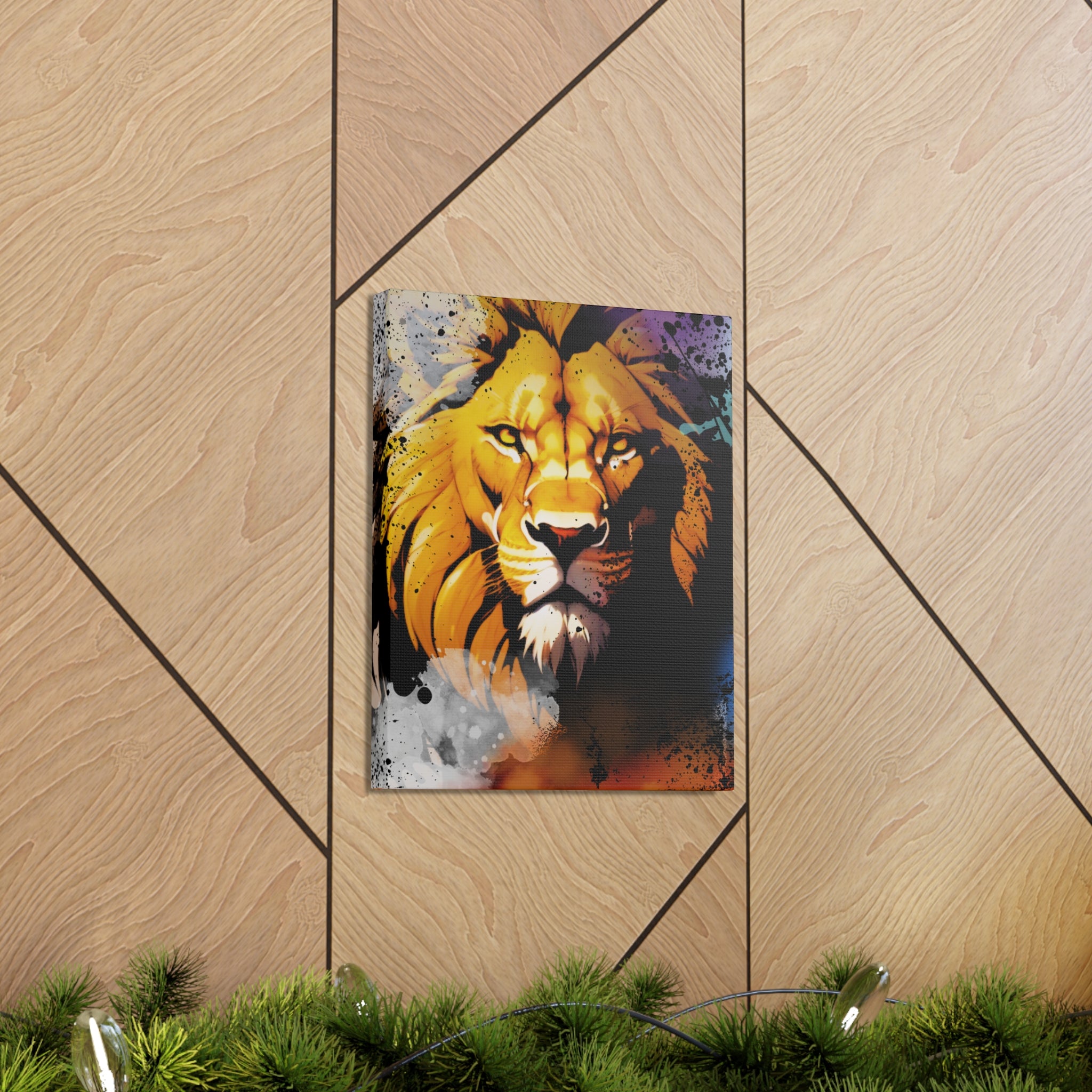 Drip Lion Swag Motif - Canvas