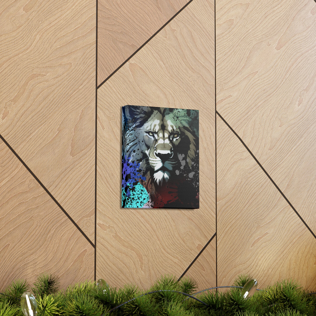 Drip Lion Froze Motif - Canvas