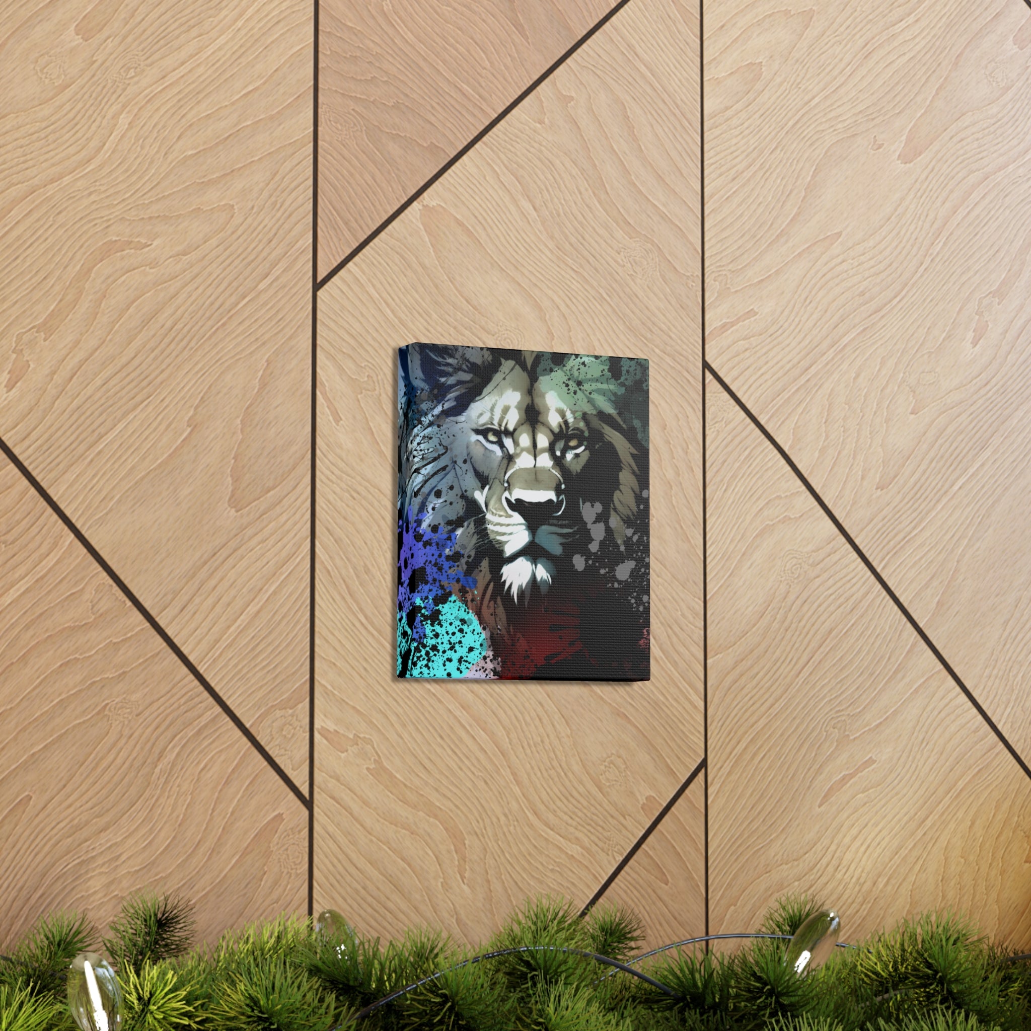 Drip Lion Froze Motif - Canvas