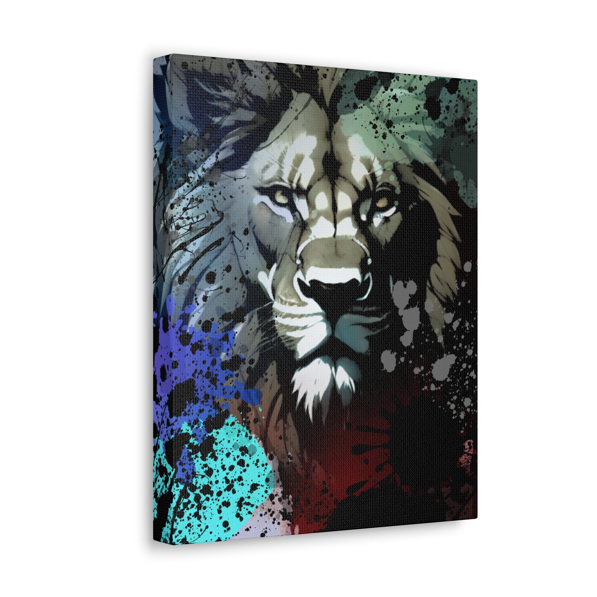 Drip Lion Froze Motif - Canvas