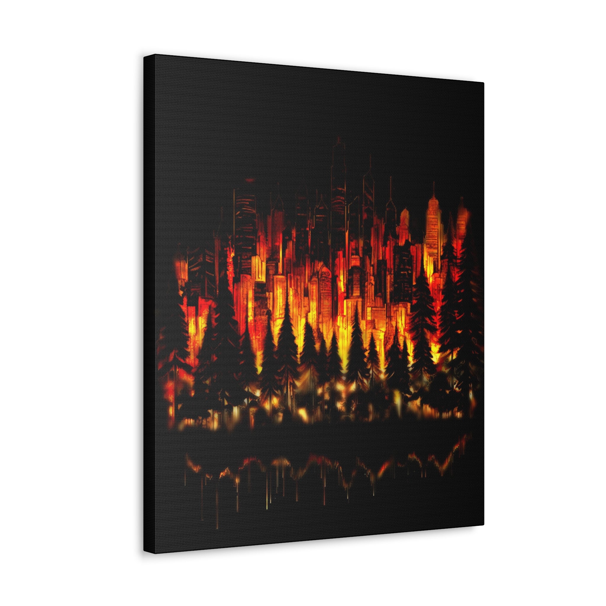 Night Light Life Landscape - Canvas