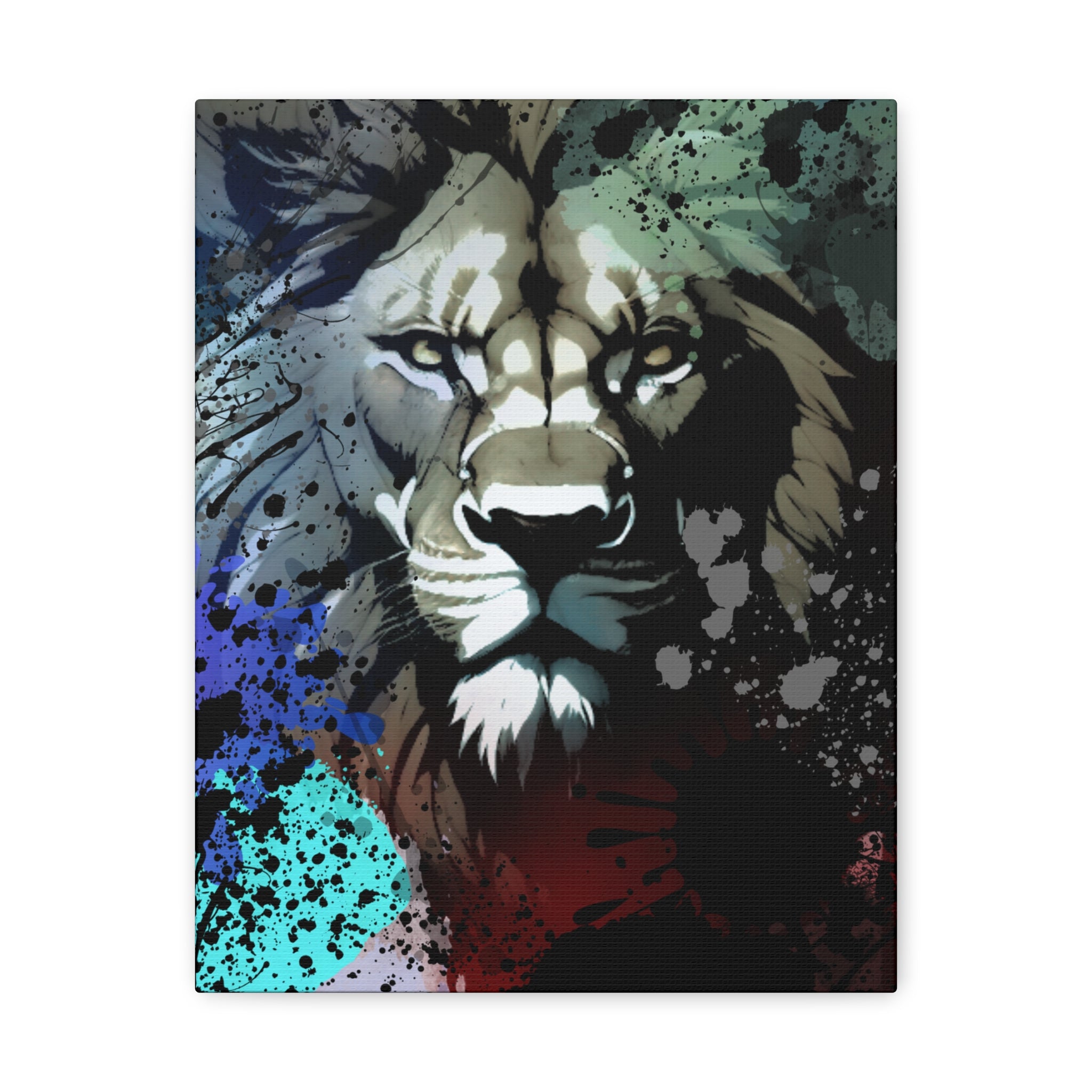 Drip Lion Froze Motif - Canvas