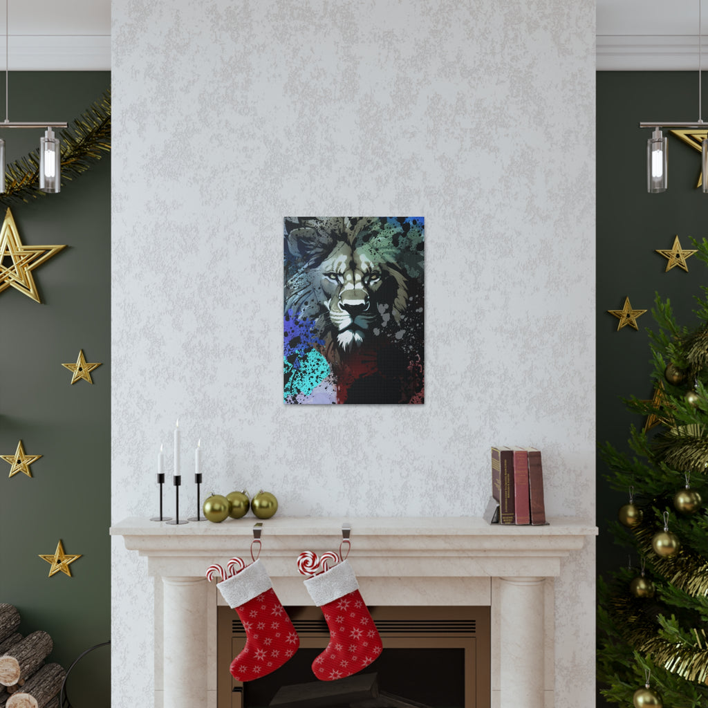 Drip Lion Froze Motif - Canvas