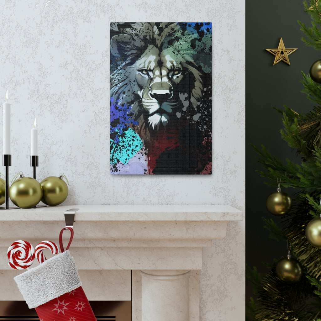 Drip Lion Froze Motif - Canvas