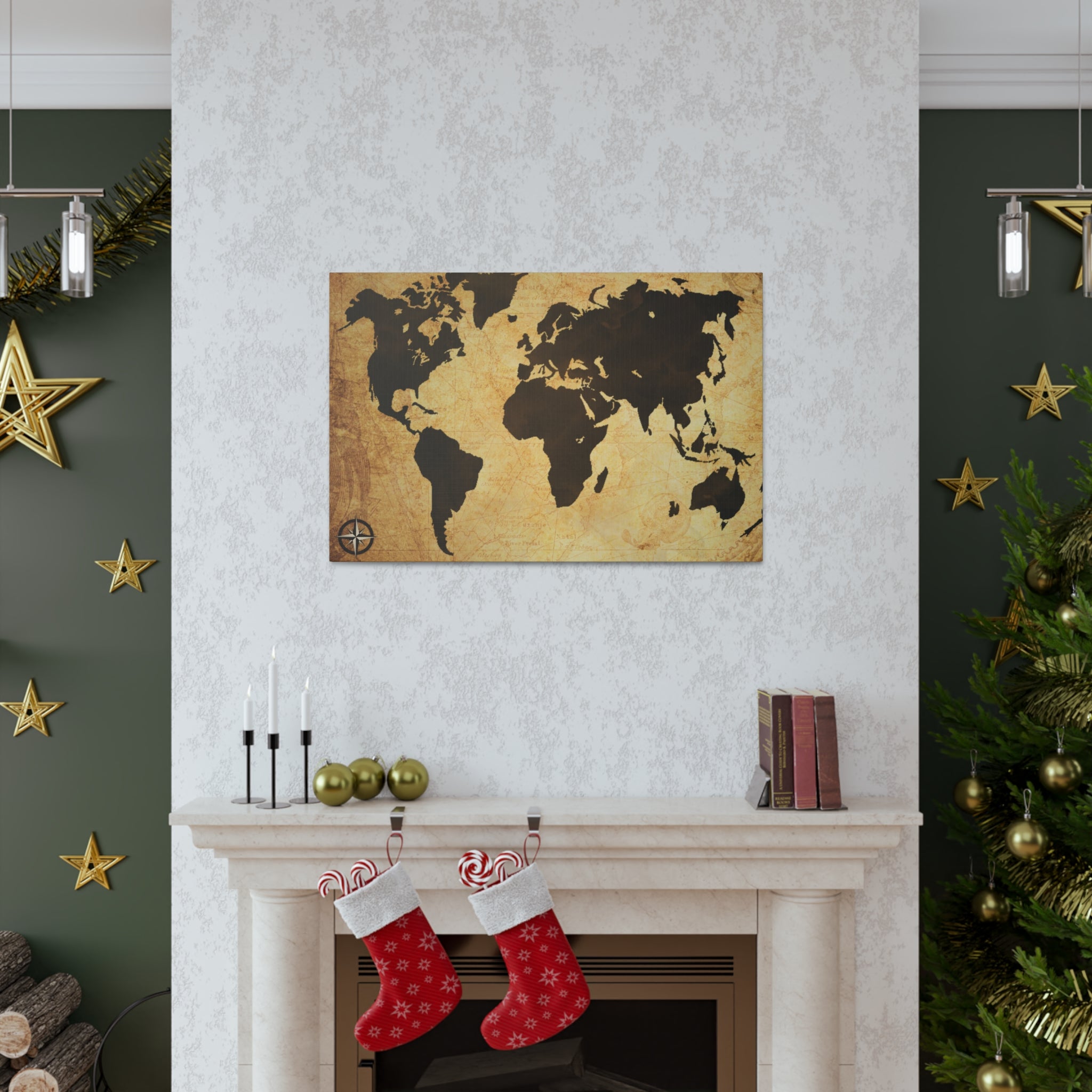World Map  Espresso Coffee Course - Canvas