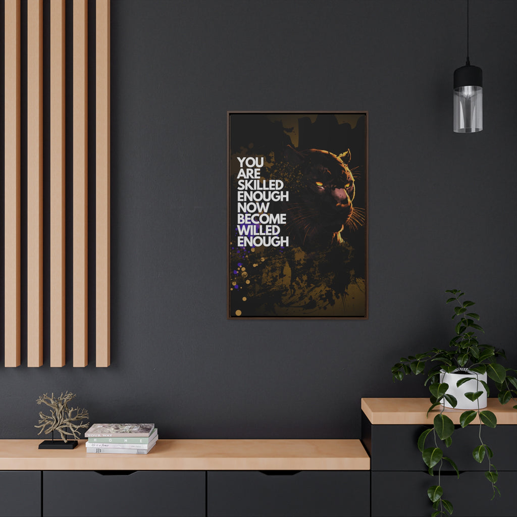 WILLED Motive - Canvas with Vertical Frame
