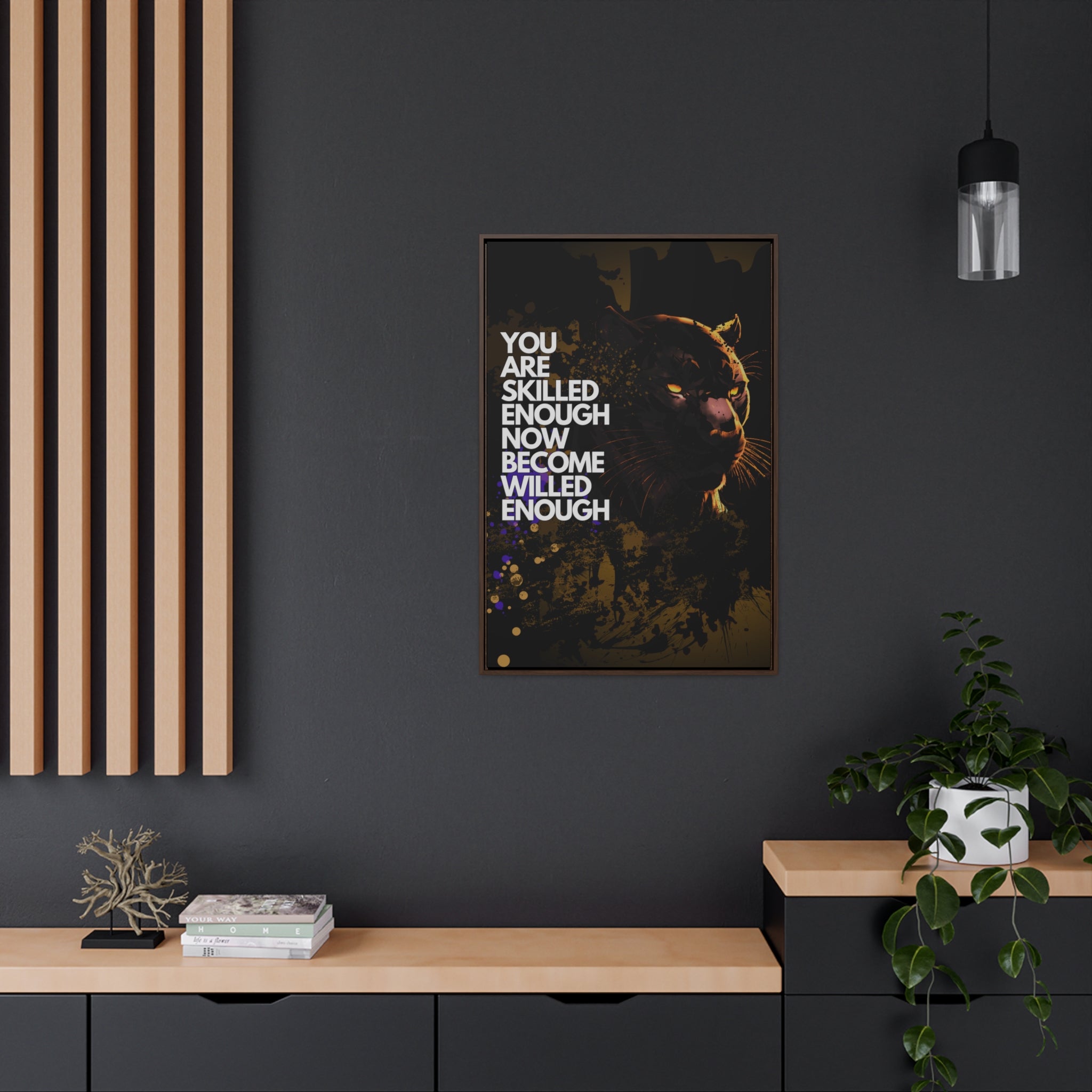 WILLED Motive - Canvas with Vertical Frame