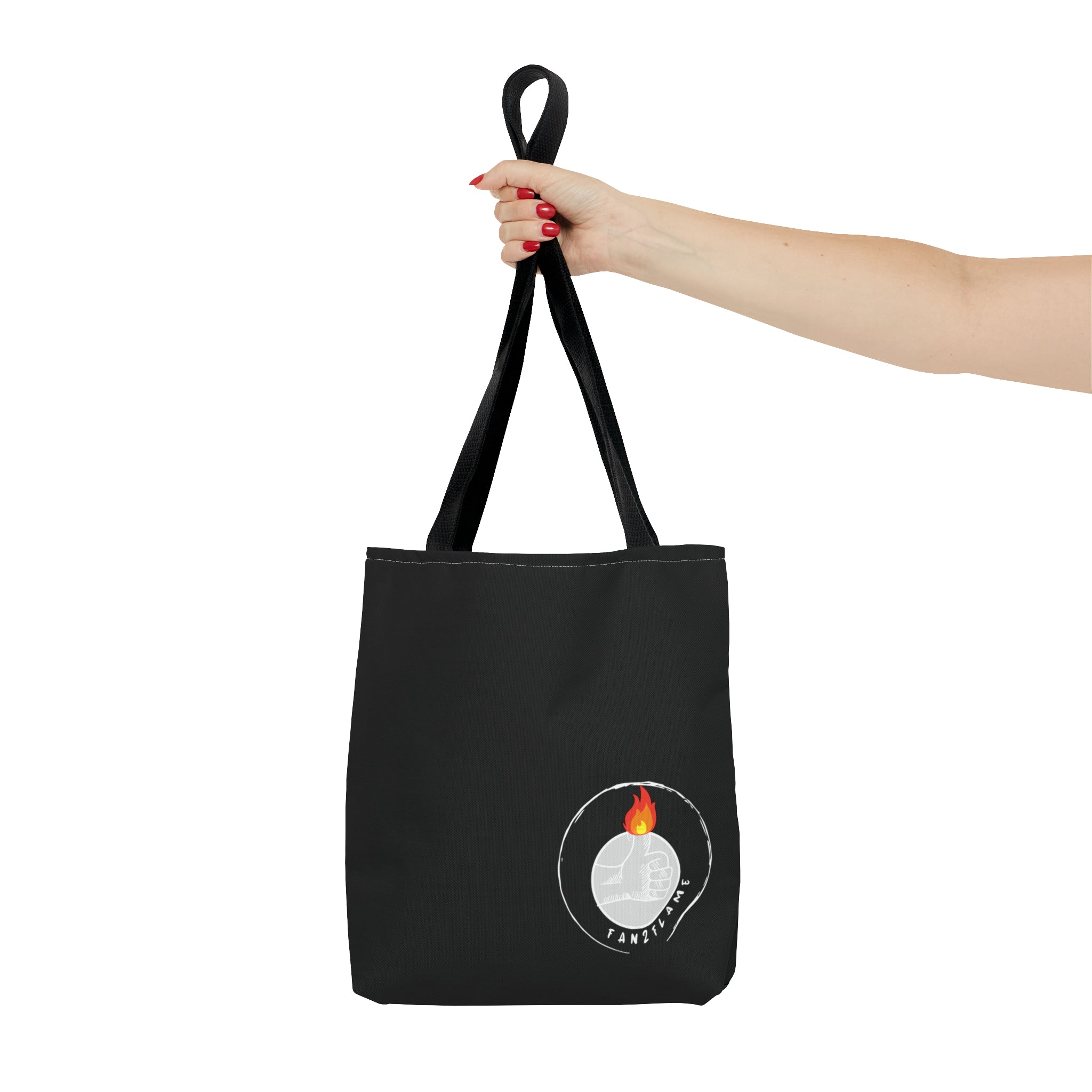 Fan2Flame Black - Tote Bag (AOP)