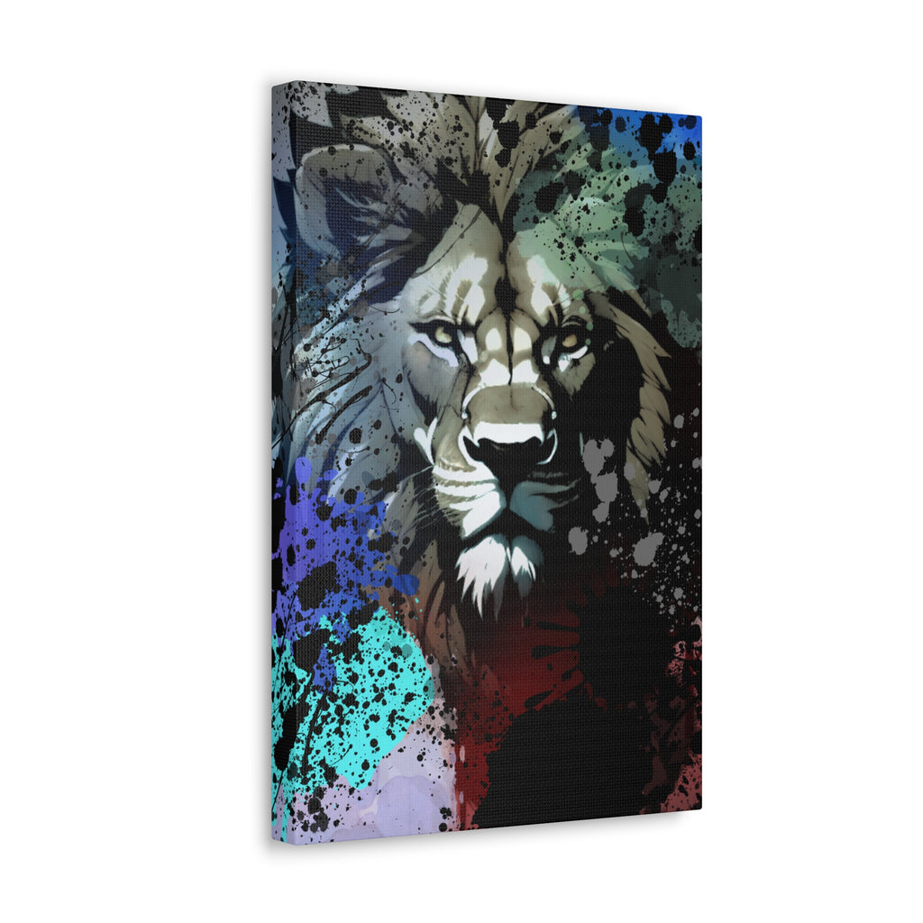 Drip Lion Froze Motif - Canvas
