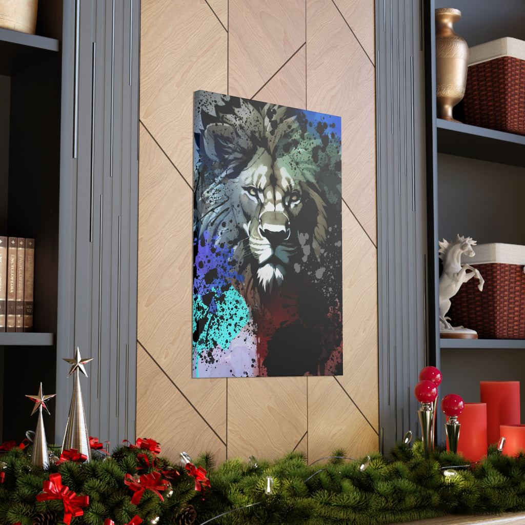 Drip Lion Froze Motif - Canvas
