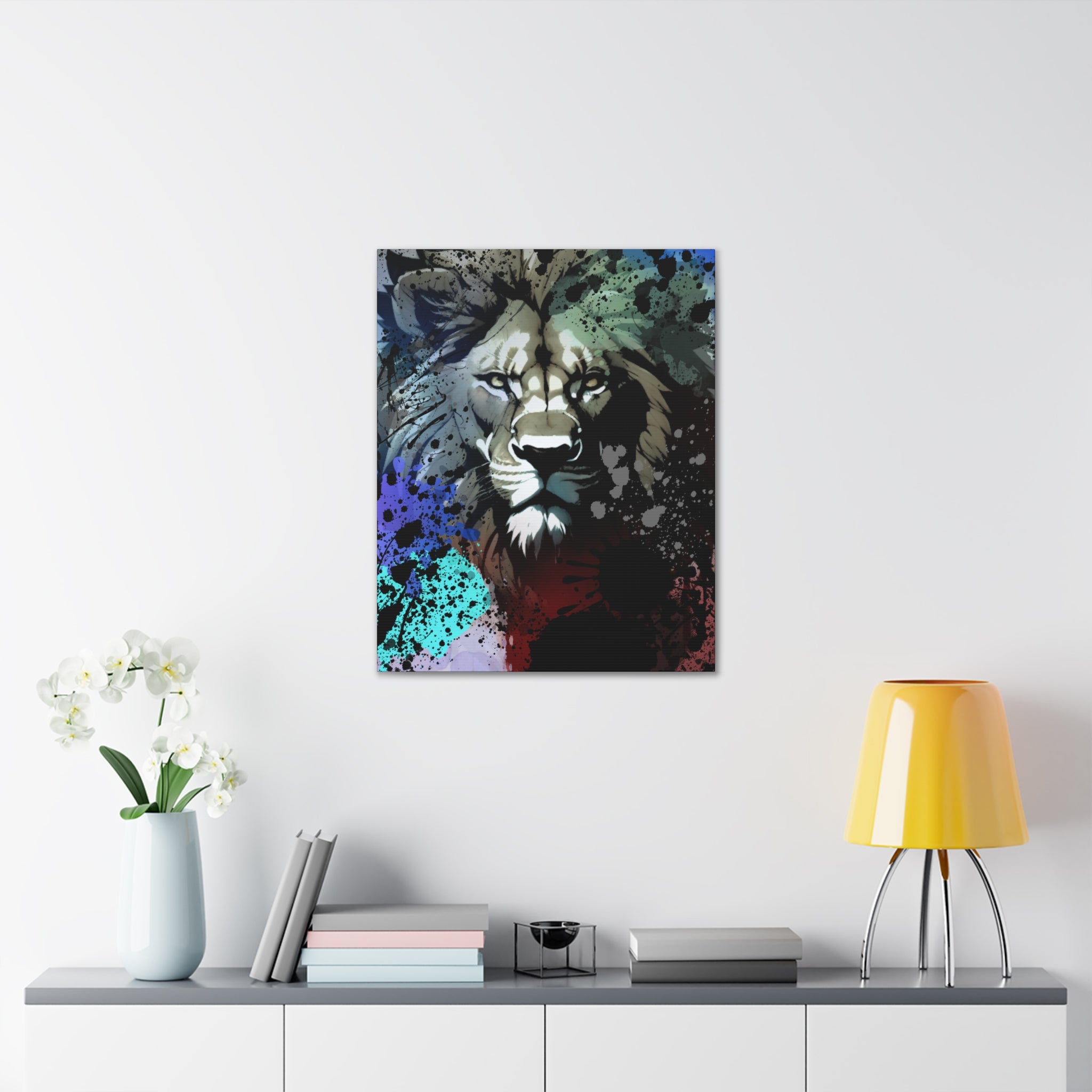 Drip Lion Froze Motif - Canvas