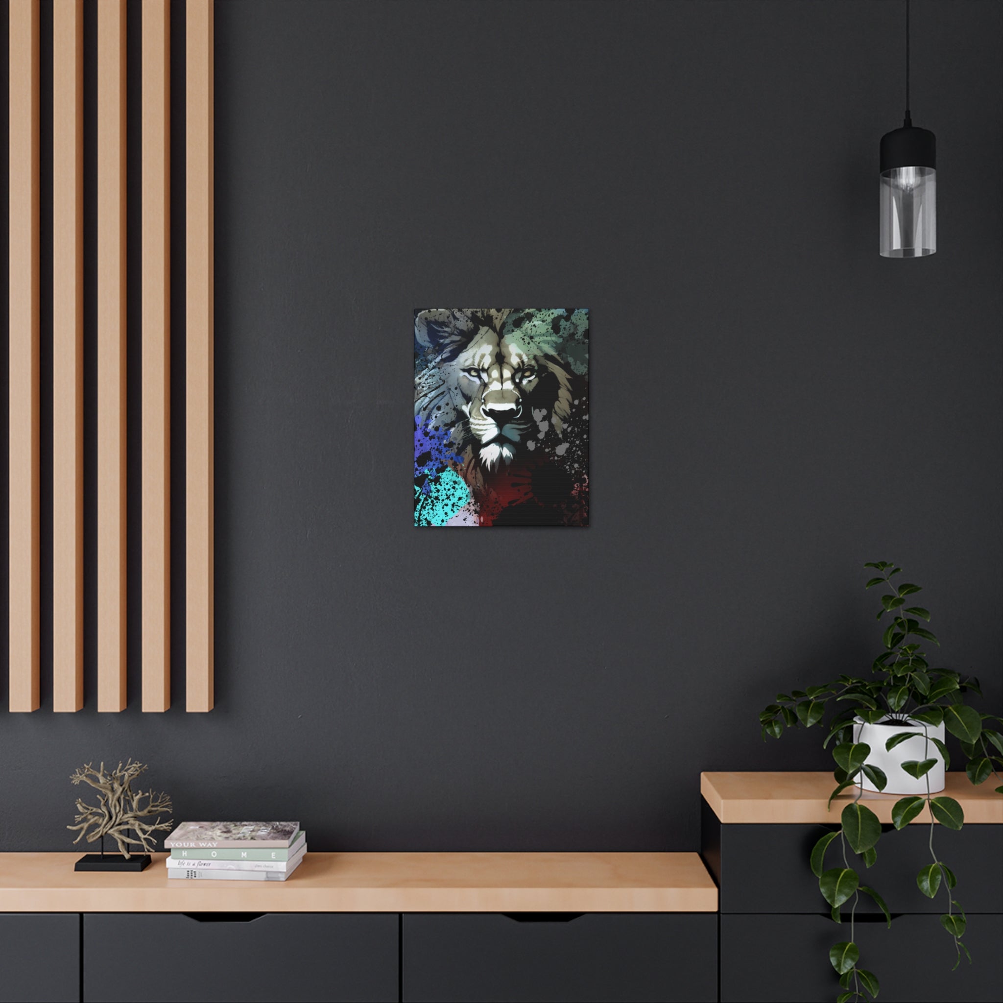Drip Lion Froze Motif - Canvas