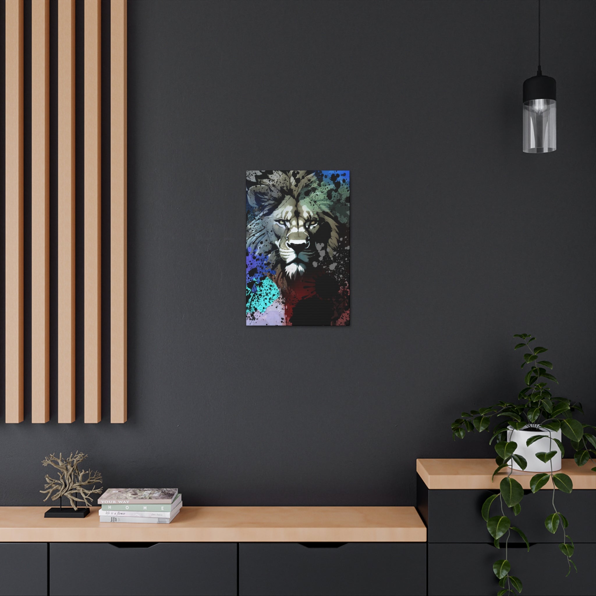 Drip Lion Froze Motif - Canvas