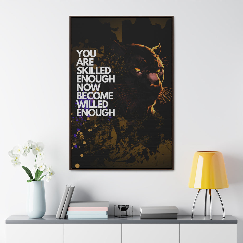WILLED Motive - Canvas with Vertical Frame