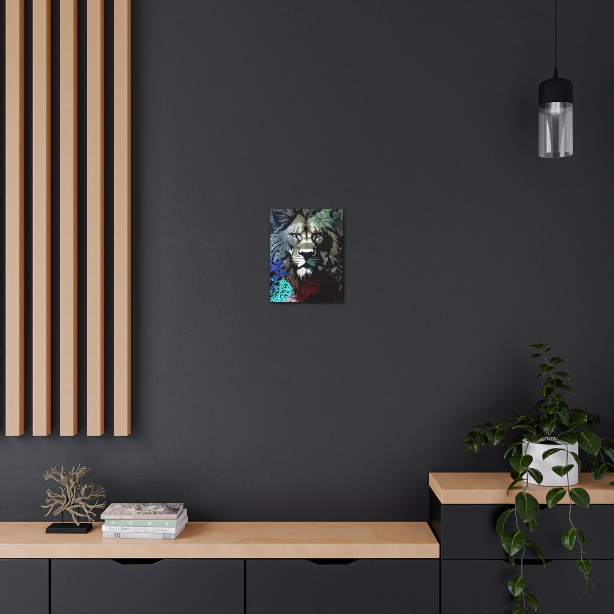 Drip Lion Froze Motif - Canvas
